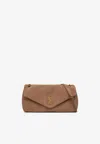 Saint Laurent Calypso Leather Crossbody Bag In Brown