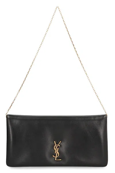Saint Laurent Calypso Leather Mini Bag