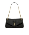 Saint Laurent Calypso Medium Grain Shoulder Bag In Black