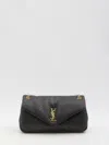 Saint Laurent Woman Black Leather Big Calypso Shoulder Bag