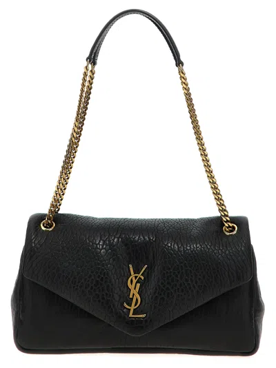 Saint Laurent Calypso Medium Shoulder Bag In Red