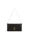 Saint Laurent Monogram Leather Wallet On Chain
