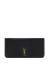 Saint Laurent Leather Calypso Purse In Black