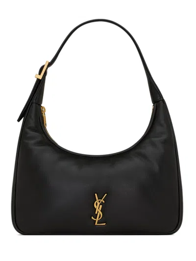 Saint Laurent Calypso Mini Hobo Bag In Plongé Lambskin