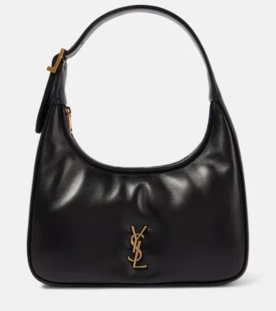 Saint Laurent Calypso Mini Leather Shoulder Bag In Black