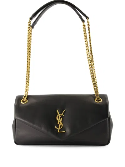Saint Laurent Calypso Schultertasche In Black