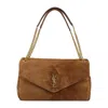 Saint Laurent Calypso Shoulder Bag In Brown
