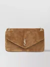 Saint Laurent Calypso Shoulder Bag Large In Brown