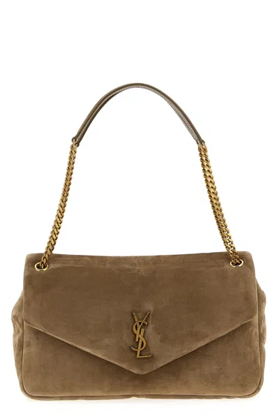Saint Laurent 'calypso' Shoulder Bag In Sand