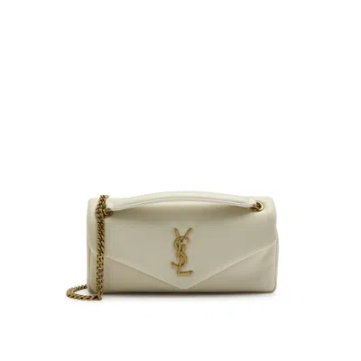 Saint Laurent Calypso Small Bag In Beige