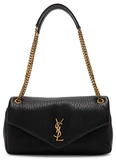Saint Laurent Calypso Small Padded Leather Shoulder Bag In Black