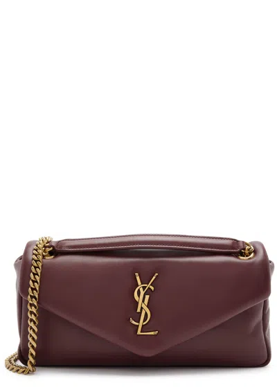 Saint Laurent Calypso Small Padded Leather Shoulder Bag In Brown
