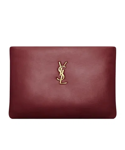Saint Laurent Calypso Small Pouch In Lambskin
