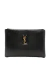 Saint Laurent Calypso Small Pouch In Lambskin Bags In Black