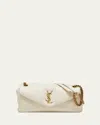 Saint Laurent Calypso Padded-leather Shoulder Bag In Blanc Vintage