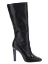 Saint Laurent 105mm Camden Leather Boots In Black
