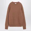 Saint Laurent Camel Beige Sweater In Pink
