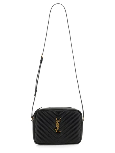 Saint Laurent Lou Camera Bag In Quilted Leather In Black