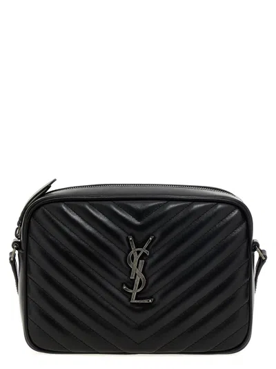 Saint Laurent Camera Bag Lou Crossbody Bag In Black