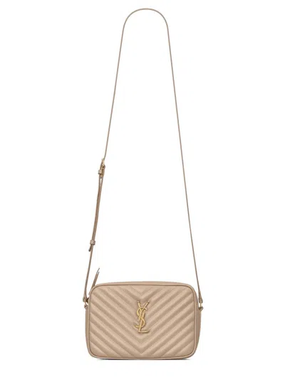 Saint Laurent Camera Bag "lou" In Sand