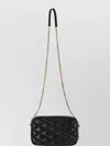 Saint Laurent Quilted Leather Camera Bag Small Leather Goods Black In Black