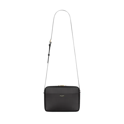 Pre-owned Saint Laurent Camera Case In Smooth Leather 'nero' | Black | Men's Size Onesize