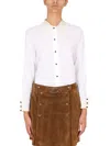 Saint Laurent Camicia In Cotone In White