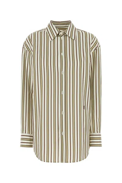 Saint Laurent Camicia Oversize In Cotone Ricamato  Donna