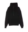 Saint Laurent Camionneur Molleton Hoodie In Black