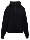 Saint Laurent Zipper Hoodie In Black