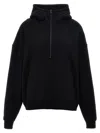 Saint Laurent Zipper Hoodie In Black