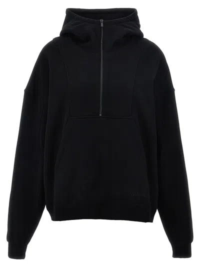 Saint Laurent Camionneur Molleton Hoodie In Black