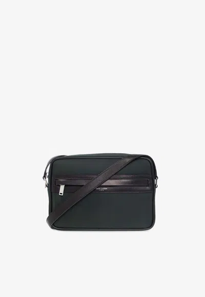 Saint Laurent Camp Shoulder Bag In Green