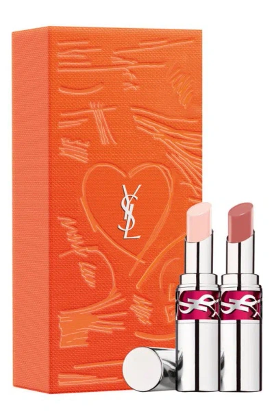 Saint Laurent Candy Glaze Lip Gloss Stick Duo $84 Value In White