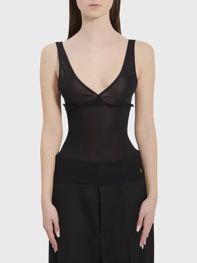 Saint Laurent Canotta Casandre In Black