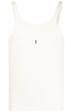 Saint Laurent Canottiera Cassandre In Gray