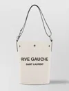Saint Laurent Canvas And Leather Medium Bucket Bag In Neutral