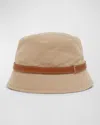 Saint Laurent Cassandre Fischerhut Aus Canvas In 9765 Beige Light