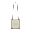 Saint Laurent Canvas Drawstring Backpack In Nude