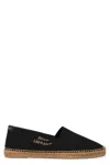Saint Laurent Canvas Slip-on Espadrilles With Embroidered Logo Detail