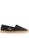Saint Laurent Canvas Espadrilles In Black