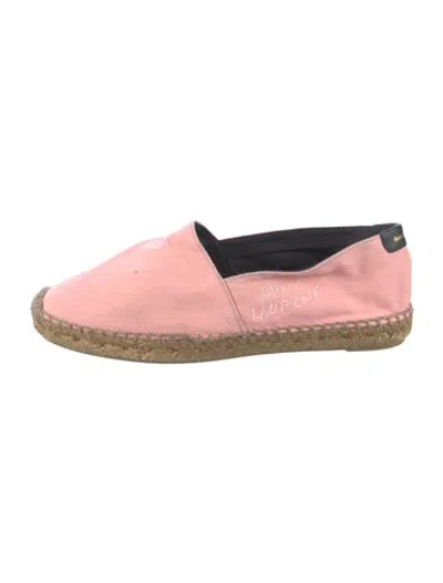 Pre-owned Saint Laurent Canvas Espadrilles In Pink