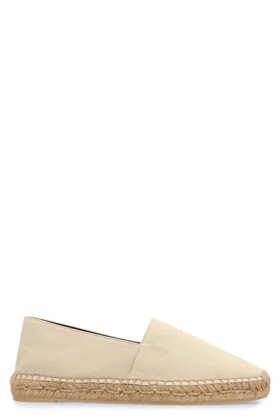 Saint Laurent Cotton Ysl Slip-on Espadrilles In 9715 Biscuit