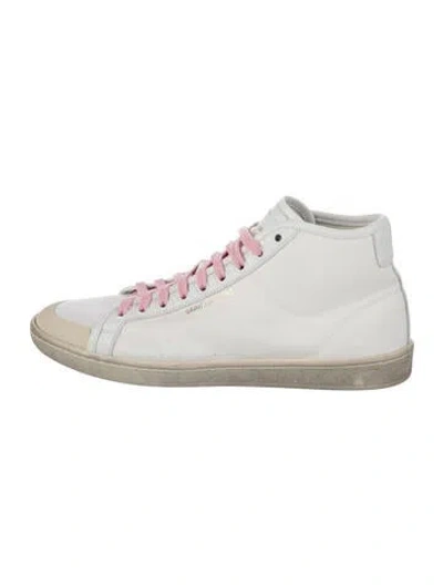 Pre-owned Saint Laurent Canvas Sneakers In White