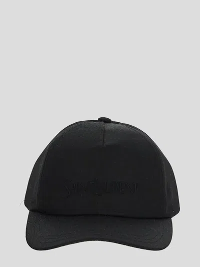 Saint Laurent Cap In Black