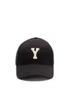 Saint Laurent Cotton 6 Panels Cap With Colle In Black