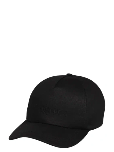 Saint Laurent Cap In Black