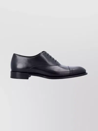Saint Laurent Cap-toe Oxford Footwear Leather Sole In Black