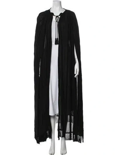 Pre-owned Saint Laurent Cape In Black