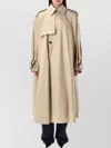Saint Laurent Women's Cotton Twill Cape Trench Coat